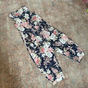 Vintage Laura Ashley Floral Bloomer Jumpsuit